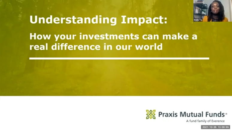 Title slide showing Understanding impact